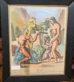 The Judgement of Paris, 41 x 32cm by Frederick Hinchliff, gouache on paper, sold Dec 2019