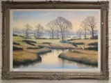 The Autumn Trees by Michael John Hill, oil on canvas, sold Nov 2019
