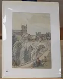 Corfe Castle, 49 x 33cm, unframed by Harry Morley, watercolour, offered Nov 2019