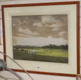 Grazing farm animals by Joseph Knight, 1869, watercolour and gouache, sold Nov 2019