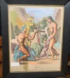 The Judgement of Paris, 41 x 32cm by Frederick Hinchliff, gouache on paper, sold Nov 2019