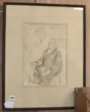 The Happy Patient by Feliks Topolski, 1941, ink and watercolour, offered Nov 2019