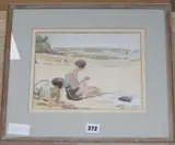 Untitled by Ronald Gray, watercolour and pencil, sold Nov 2019