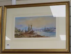 On the Moselle by W. Charles, watercolour, sold Nov 2019