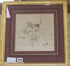 Le Cosaque by Achille Devéria, ink, sold Nov 2019