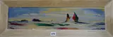 Yachts at sea by George Richard Deakins, oil on board, sold Oct 2019