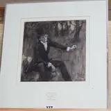 Original ink and wash illustration by John Percival Gülich, ink and wash, sold Oct 2019