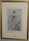 Geisha by Warwick Goble, watercolour, sold Oct 2019
