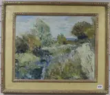 Birdham Canal by Ronald Ossory Dunlop, oil on canvas, sold Oct 2019