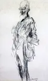 Untitled by Feliks Topolski, charcoal, sold Oct 2019