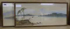 Loch scenes by William Earp, watercolor, sold Oct 2019