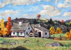 Untitled by Thomas Hilton Garside, oil on canvas, sold Oct 2019