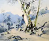 A Bend in the Road, Thornton, Victoria' 29 x 34cm by Clifford Dudley Wood, Wood, sold Oct 2019