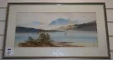 Loch scene by William Earp, watercolour, sold Oct 2019
