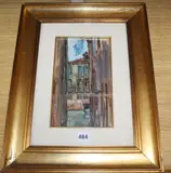 Behind Daniel Manin's House, Venice by Lynette Hemmant, oil on board, offered Oct 2019
