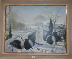 Counterpoise by Timothy Easton, 1988, oil on canvas, sold Oct 2019