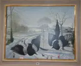 Counterpoise by Timothy Easton, 1988, oil on canvas, sold Oct 2019