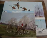Hunting scene by Ben Catlow, oil on canvas, offered Oct 2019