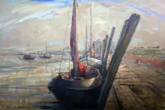 Untitled by Pierre Verbeke, oil on canvas, sold Oct 2019