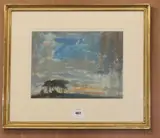 Salisbury Plain by Arthur Henry Knighton-Hammond, watercolour, sold Oct 2019