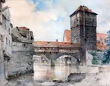 Henbergsted, Nuremberg by Lorenz Ritter, watercolour, offered Oct 2019