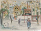 Street scene by Maurice Utrillo, print (other), sold Oct 2019