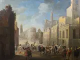 Untitled by Attribuited to Jean Baptiste van Meunincxhove, oil on canvas, sold Oct 2019
