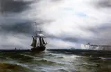 Untitled by Gustave de Breanski, oil on canvas, sold Oct 2019