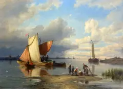 Untitled by Pieter Cornelis Dommersen, 1899, oil, sold Oct 2019