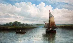 Untitled by George Gregory, 1884, oil on canvas, sold Oct 2019
