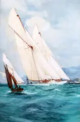 1905signed and dated by Charles Dixon, 1905, watercolour and gouache, sold Oct 2019