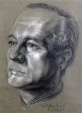 Untitled by Stephen Ward, 1951, charcoal and chalk, sold Oct 2019