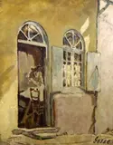 La Repasseuse' signed 20 x 15.5in by Sylvia Gosse, oil on canvas, sold Oct 2019