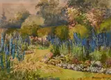 A Hampstead Garden by Beatrice Emma Parsons, watercolour, sold Jan 2021