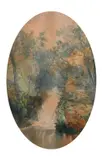 British, A scene of trees surrounding a waterfall by William Widgery, watercolour, offered Jan 2021