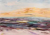 A Vibrant Coastal Scene with Hills beyond by Mark Newman, Oil on Canvas, offered Jan 2021