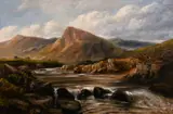Near Capel Curig, North Wales by Thomas Morris Ash, oil on canvas, sold Jan 2021