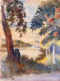 1915 by Maung Maung Gyi, watercolour, sold Jan 2021