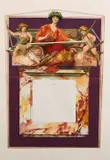 British, A classical figure possibly Hestia, flanked by cherubs above a marble portico by Herbert Gandy, watercolour, offered Jan 2021