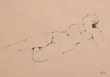 48 by Bernard Reynolds, ink, sold Jan 2021