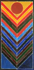 Tree by S. H. Raza, acrylic on canvas, sold Dec 2020