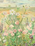 French, A study of wildflowers with stems depicting the star of David by Maurice Bouillot, oil on board, offered Dec 2020