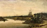 An Old Southern Port by Benjamin Williams Leader, oil on canvas, offered Dec 2020