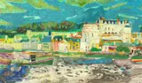 Amboise by Roger Bezombes, oil on panel, offered Dec 2020