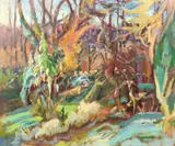 Actaeon by Phylis Bray, oil on canvas, sold Dec 2020