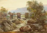 British, A pair of welsh mountain river scenes by William Appleton, watercolour, offered Dec 2020