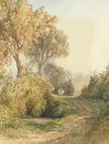 Love Lane, Great Missenden by William Callow, watercolour, offered Dec 2020