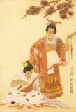 A Song of Old Cathay by Geoffrey Sneyd Garnier, etching, offered Dec 2020