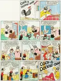 Eleven watercolour scenes, popeye by Bill Mevin, WATERCOLOUR, offered Nov 2020