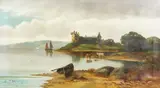 Kilchurn Castle, Lock Awe by S.E. Hall, Oil on Canvas, sold Nov 2020
